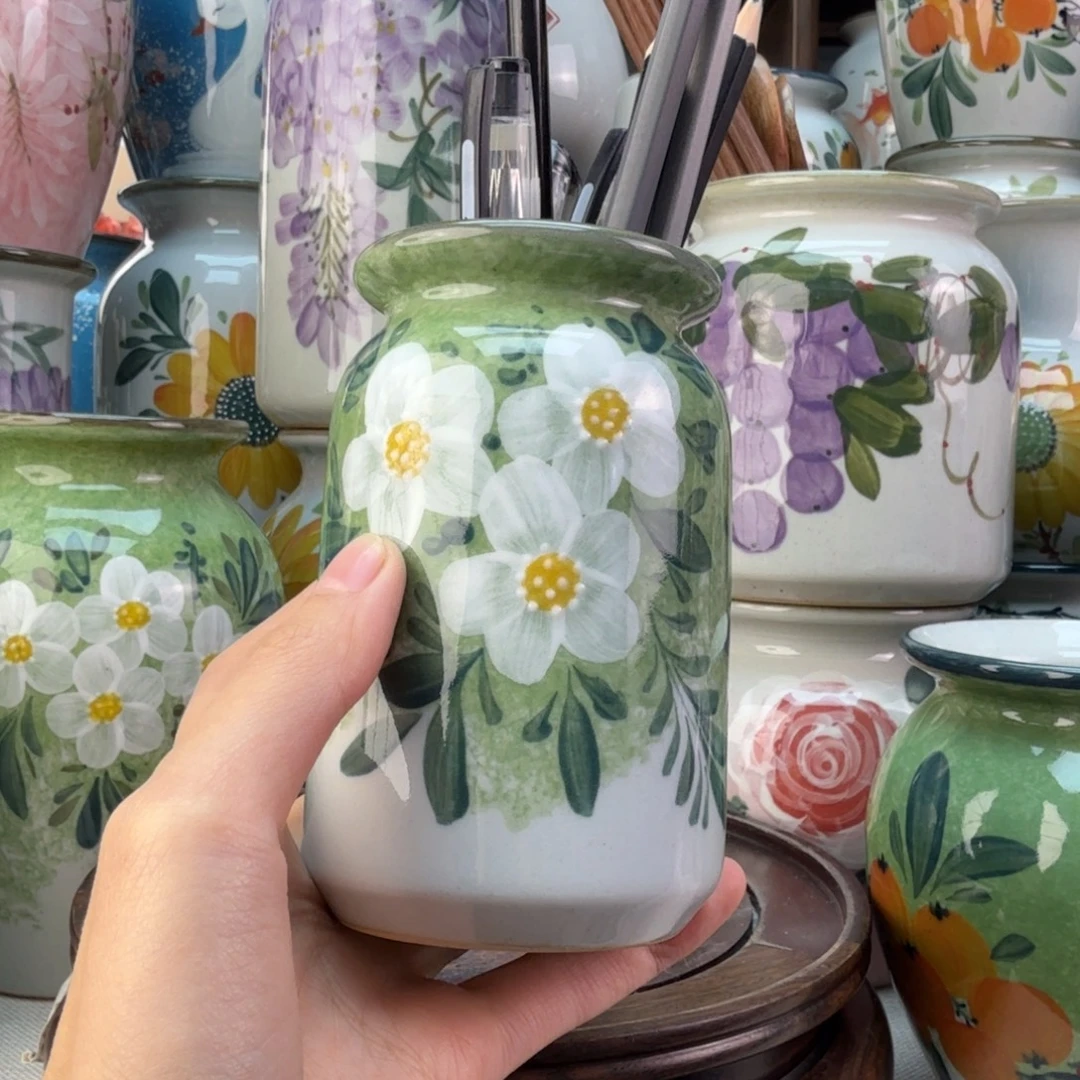 景德镇纯手绘陶瓷花瓶