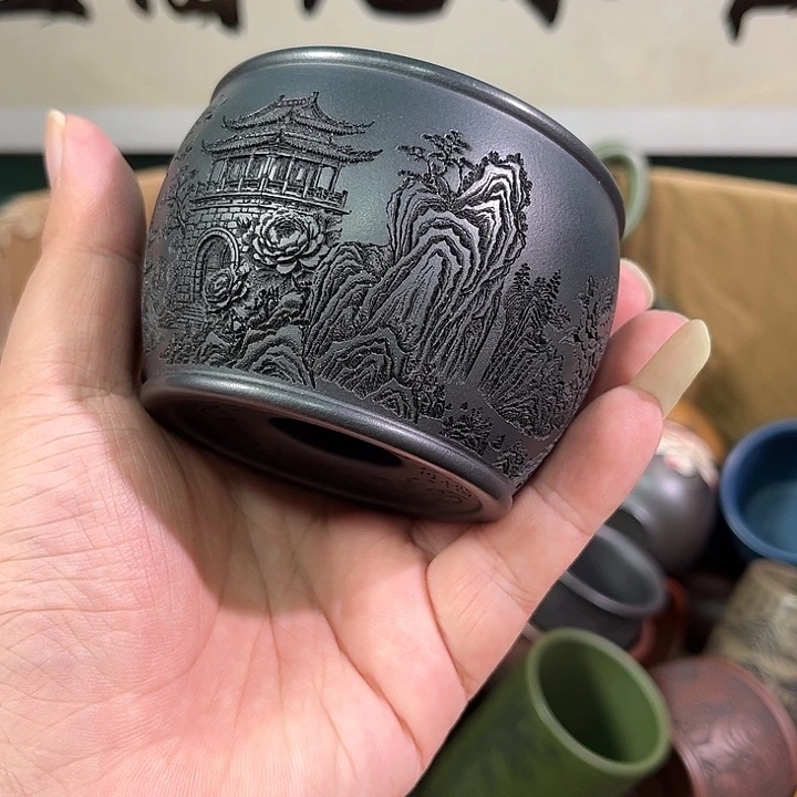 茶杯紫砂全手工紫砂主人杯