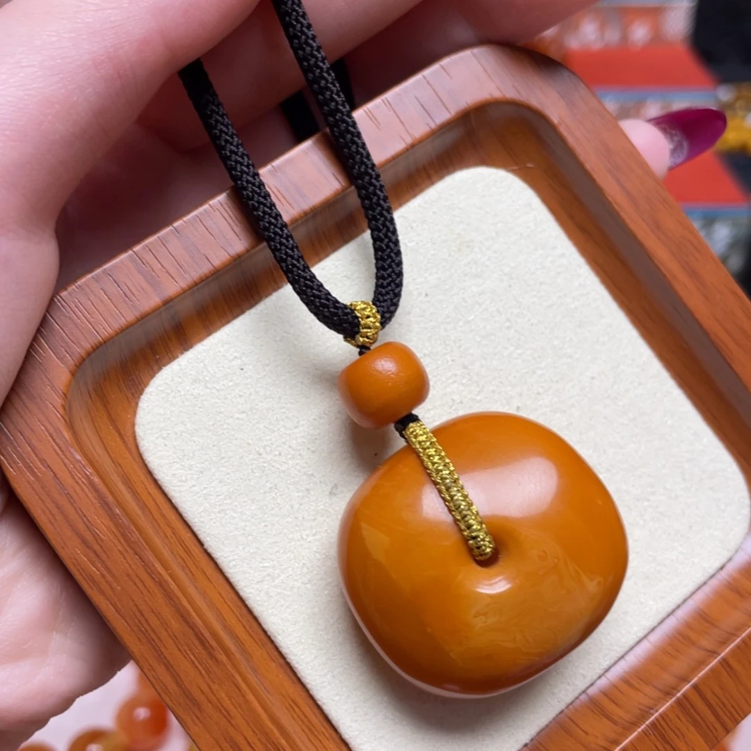 蜜蜡未镶嵌颈饰项链