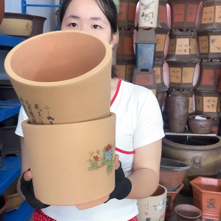 花开富贵小一对花盆