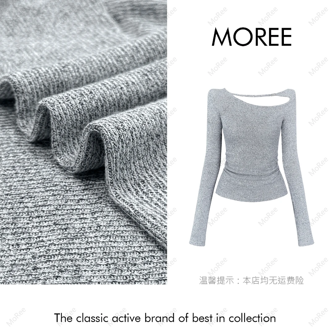 【MOREE】Modèle d’automne小众不规则设计感上衣-Z6302