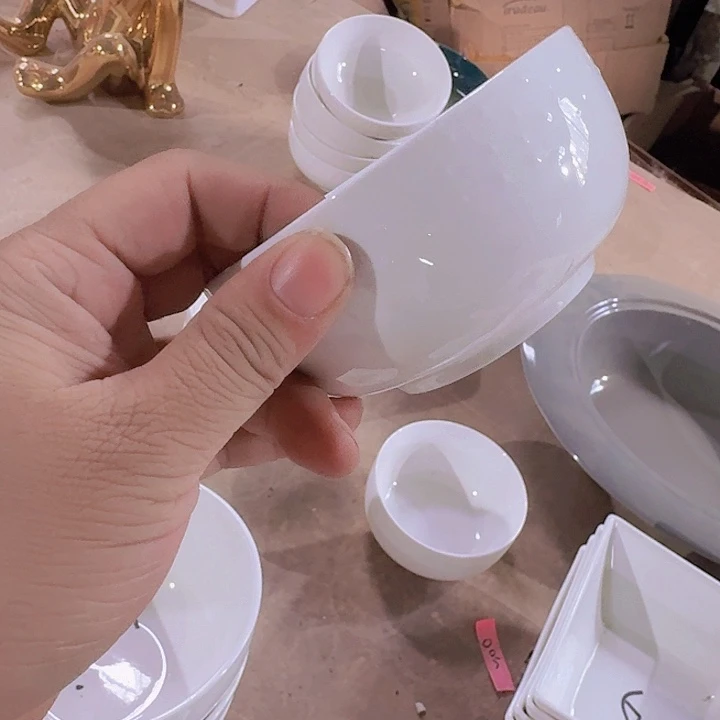 瓷珍珠  4.5 英寸 小碗 6 个