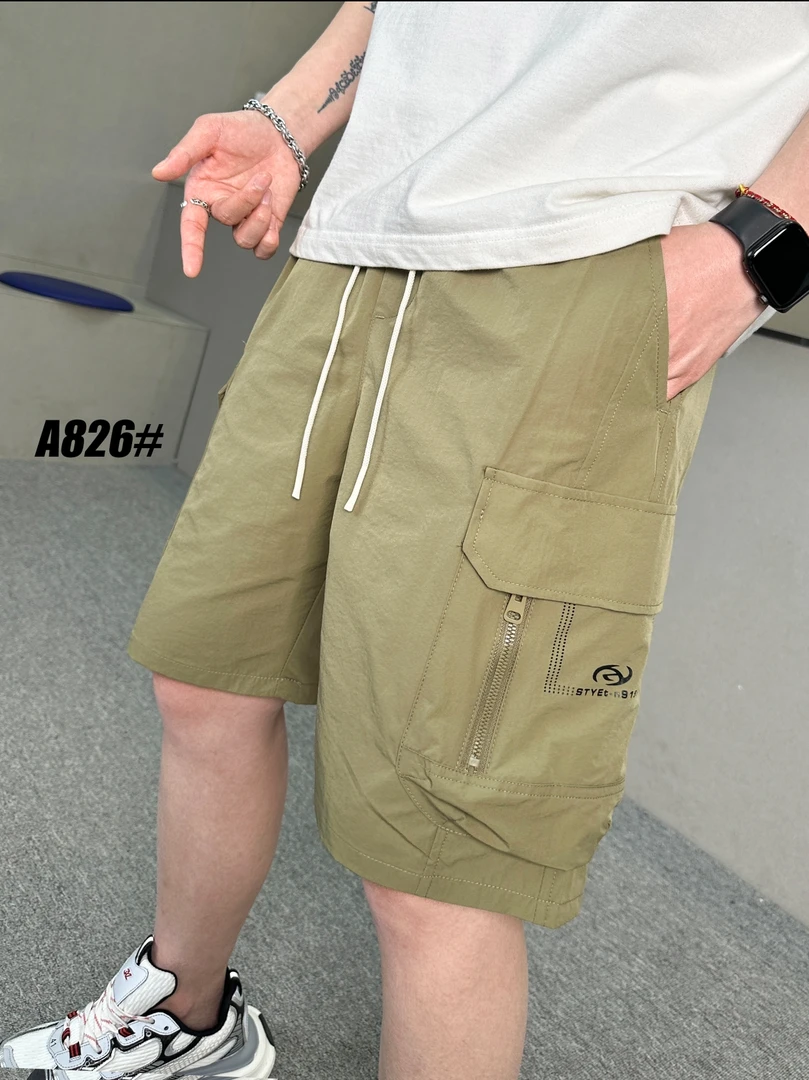 阿伟男装【夏季】男士时尚舒适百搭宽松潮流简约速干休闲裤-A8826