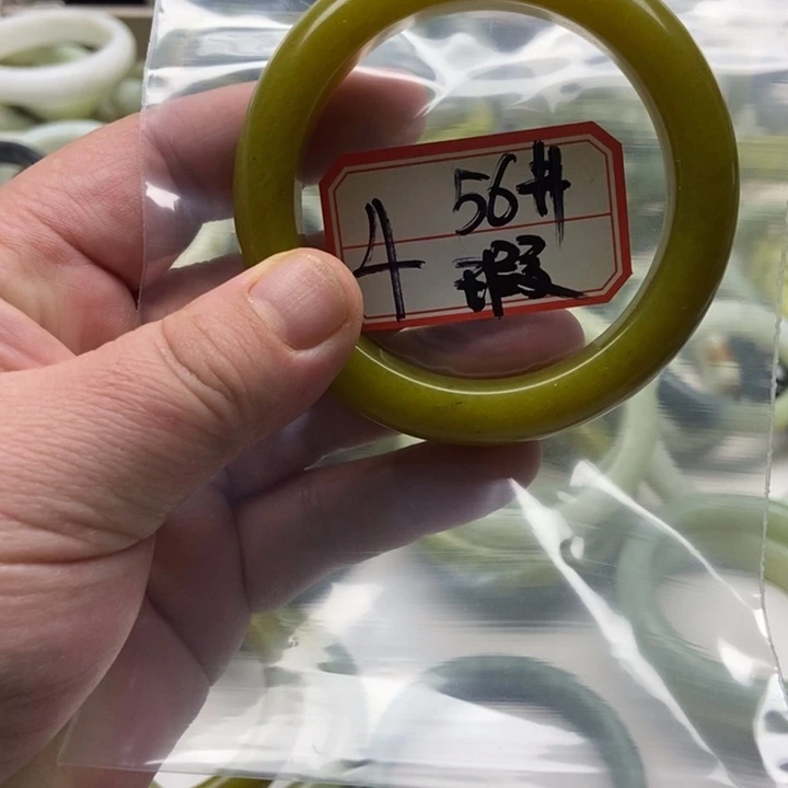 蛇纹石玉手镯未镶嵌超**&