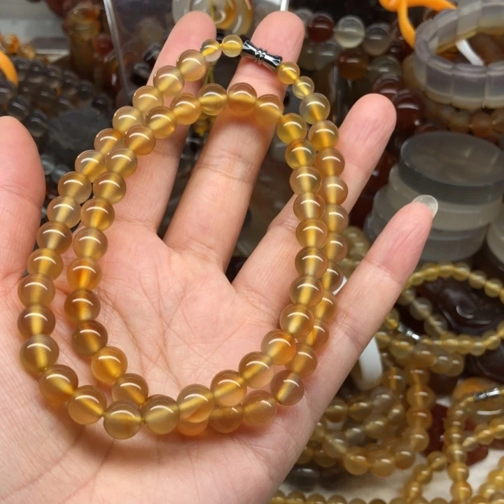 咪***姐玛瑙/玉髓未镶嵌手链