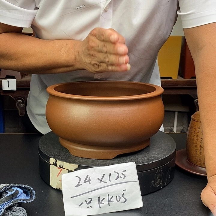 紫砂花盆货号一只KK005