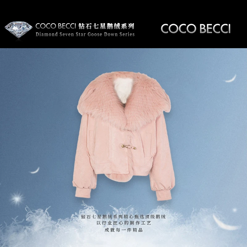 COCO BECCI【七星鹅绒系列】千山暮雪-狐狸毛鹅绒服CFJJC301021