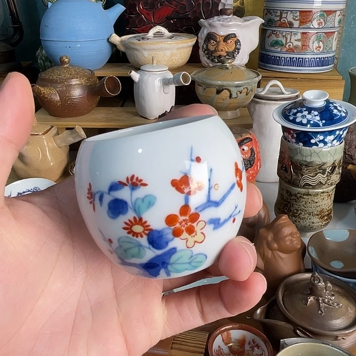 瓷片锅岛杯子好看的哦