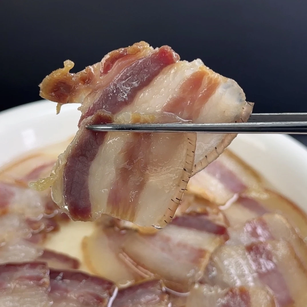 安徽和县老卤咸肉黑毛土猪五花咸肉农家味道