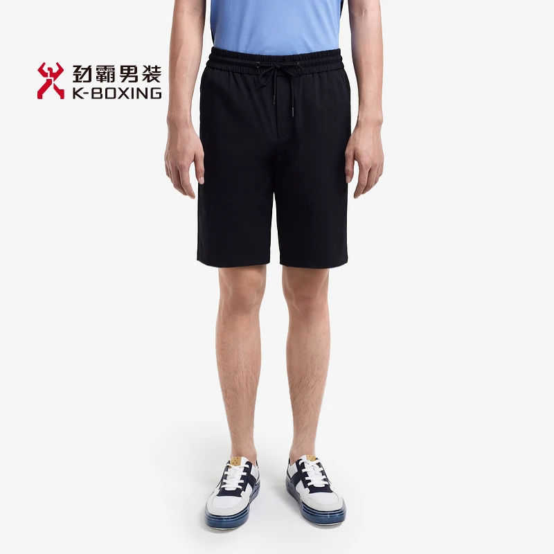 劲霸男装夏季松紧腰微弹慢跑透气凉感百搭休闲男士短裤│VZCE2319