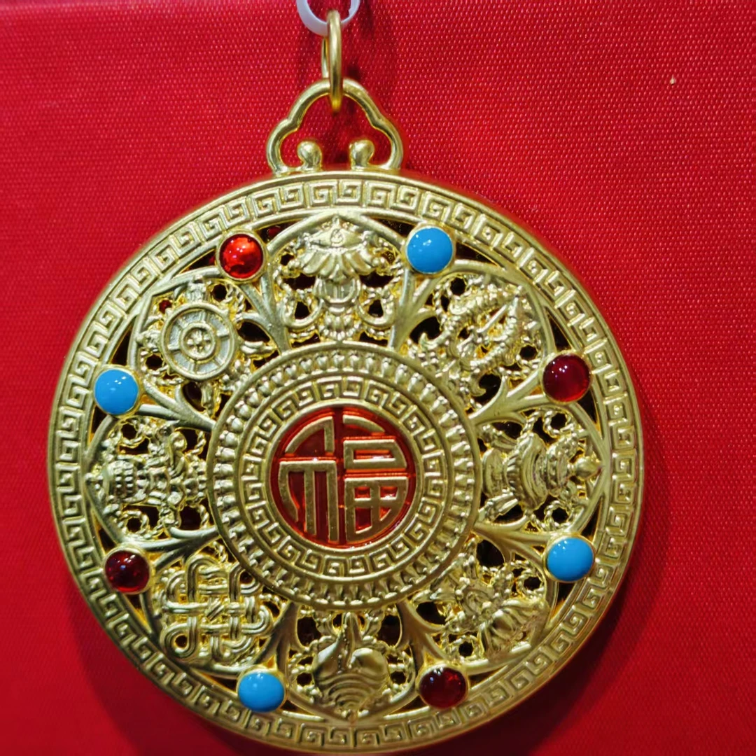 【夏夏专享】足金999饰品 八宝罗盘 GP 4.04