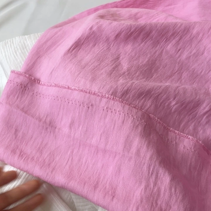 天丝（莱赛尔纤维）紫粉色天丝亚麻2