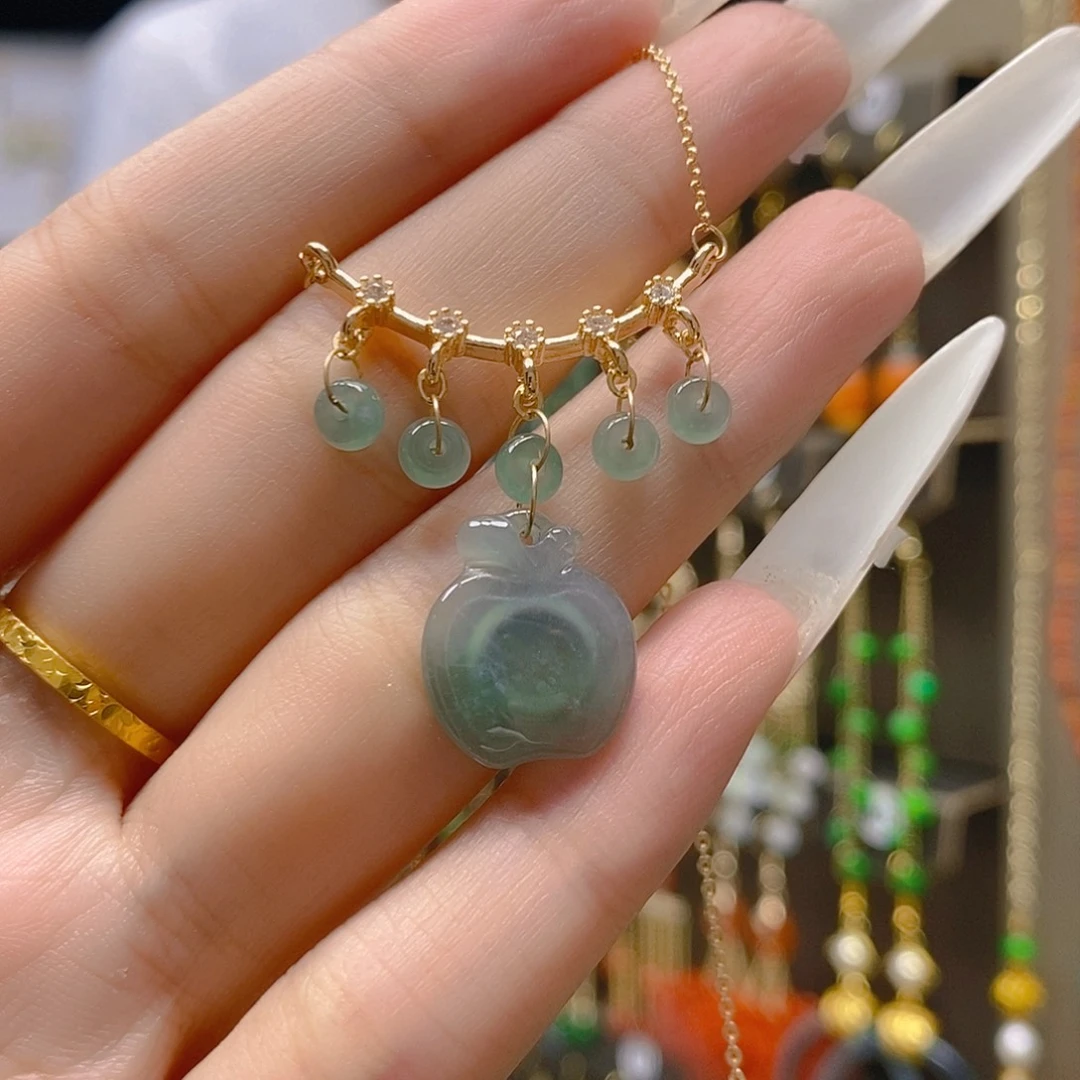 翡翠合金耳饰翡翠