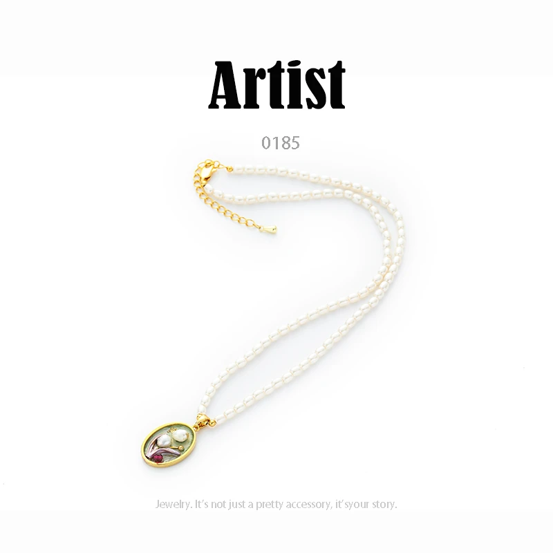 铜合金项链 AR时尚百搭轻奢设计师项链~0185