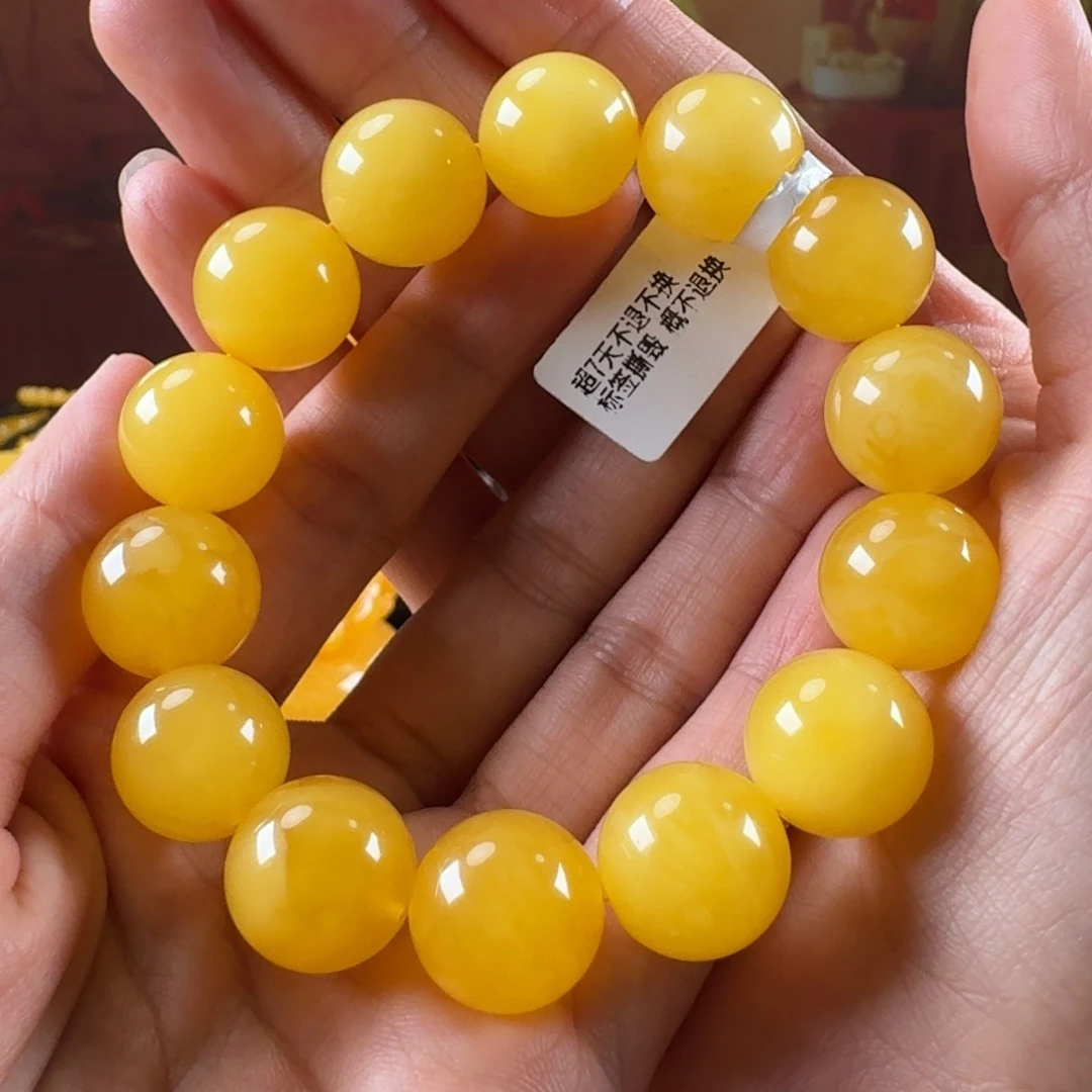 蜜蜡毛衣链未镶嵌