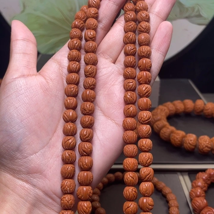 全***桃核手串9小黑龙108