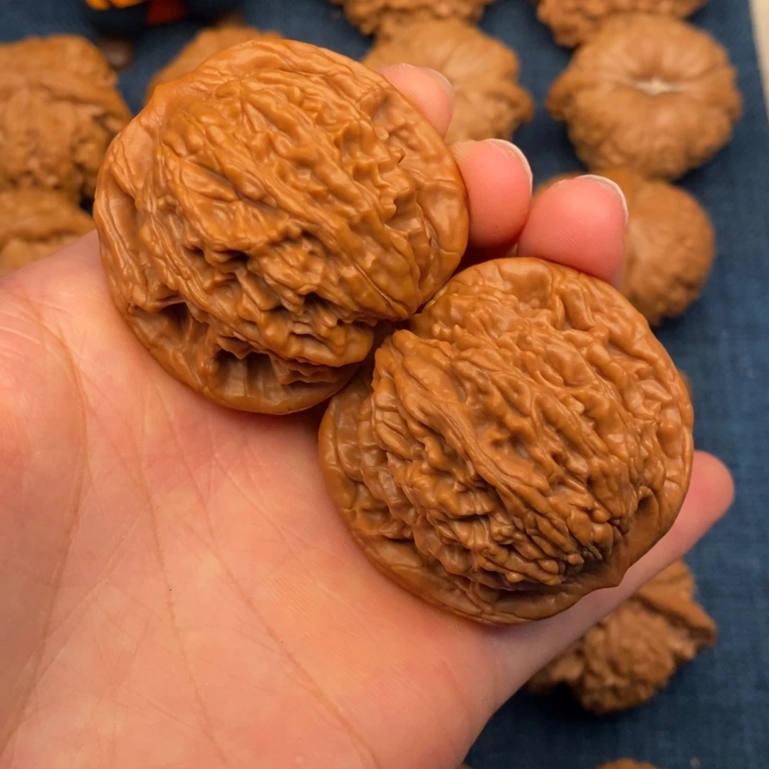 文玩核桃把件43精品虎头