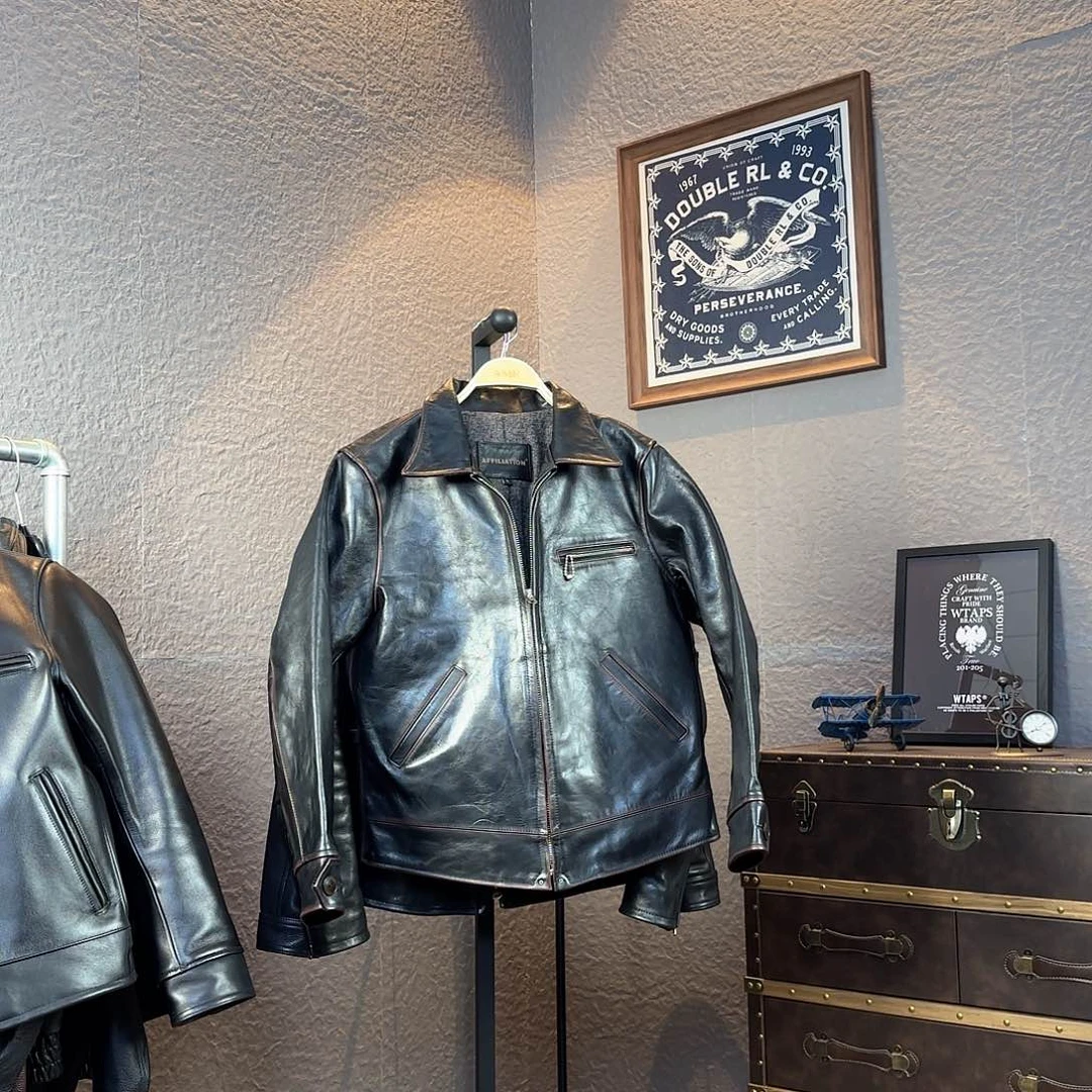 茶芯牛皮1930黑色L