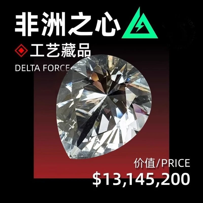 非洲之心彩色礼盒装三角洲行动大红模型完美还原周边