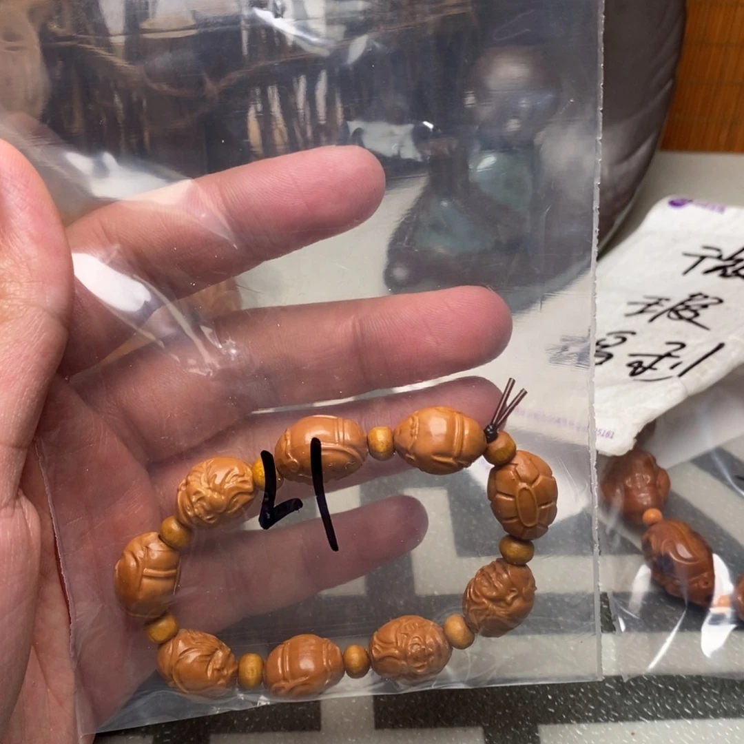 橄榄核手串/手链橄榄核雕刻工艺宇