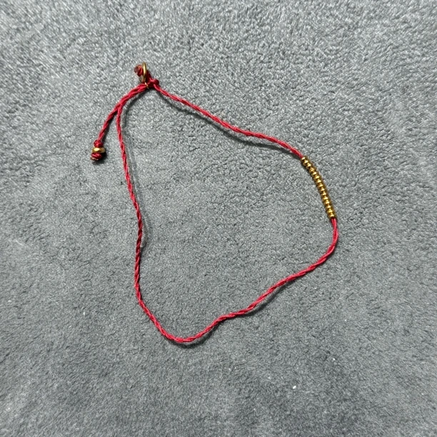 925银手链 银制小圆满红绳手链-3358