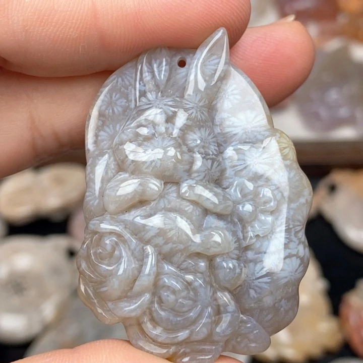 硅化珊瑚（珊瑚玉）手镯未镶嵌