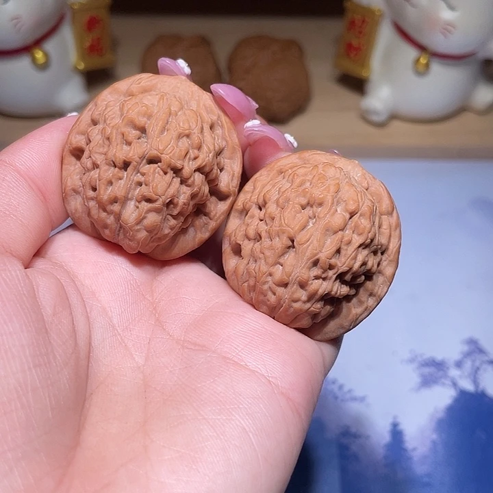 吊坠文玩核桃37莲花