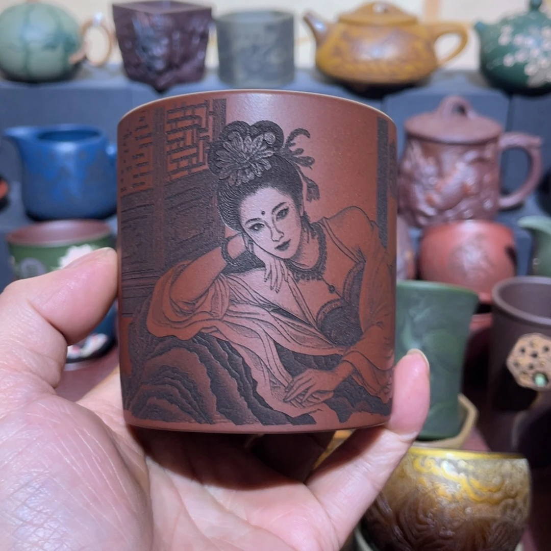 原矿紫砂手工主人杯