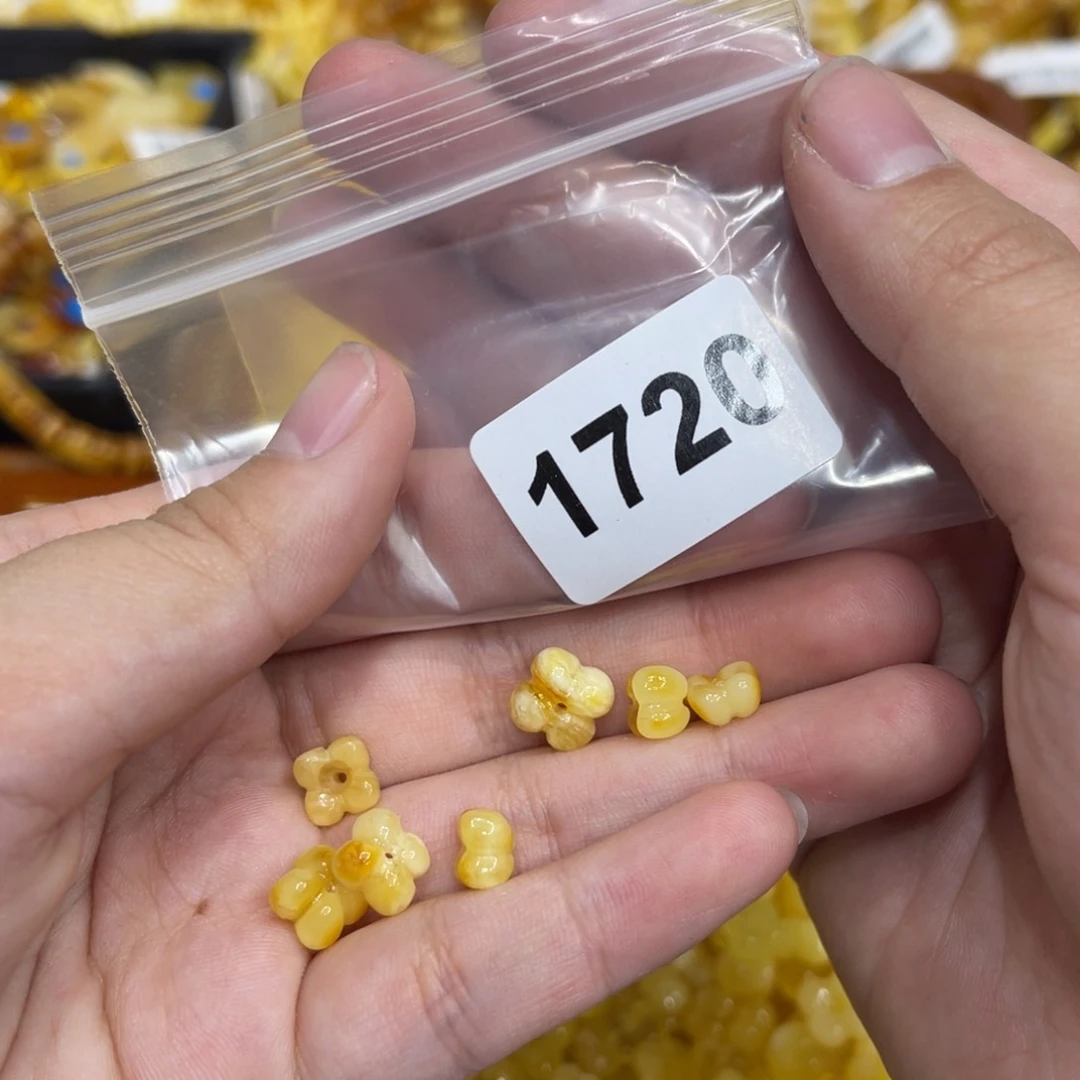 琥珀珠宝奇石未镶嵌迷*豆
