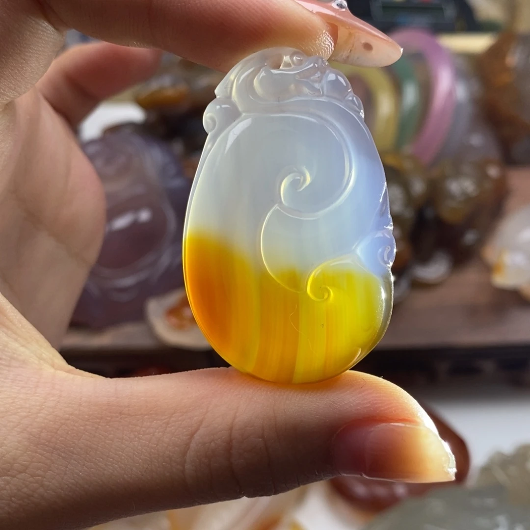 玛瑙/玉髓未镶嵌颈饰