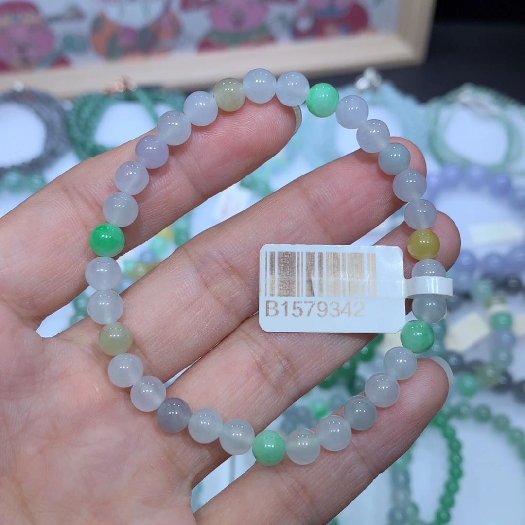 翡翠未镶嵌手链天然