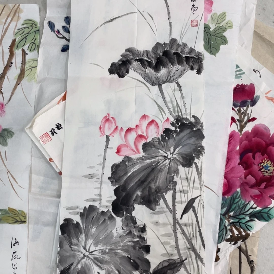 国画海兰老师绘画
