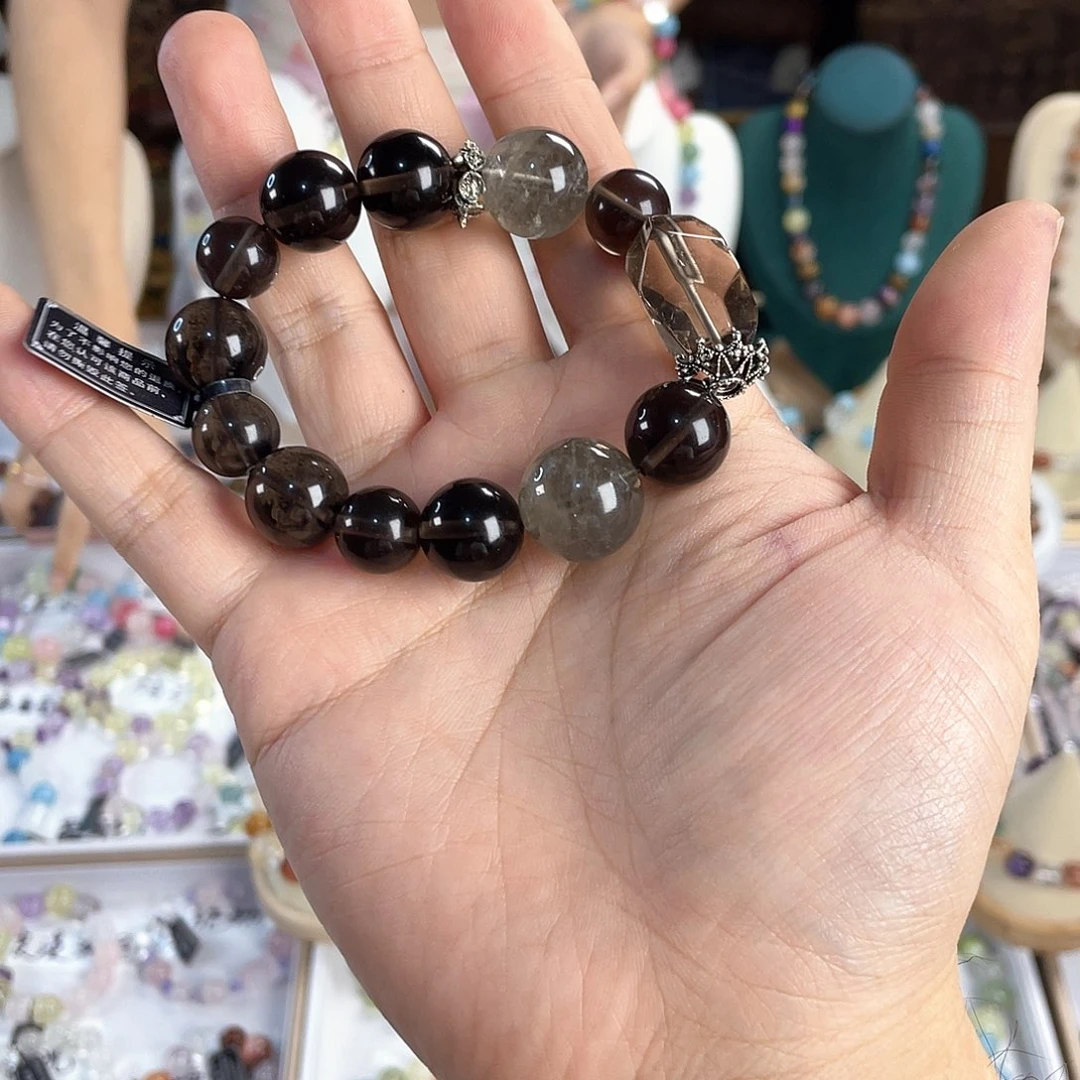 银S925镀金镶嵌手链水晶