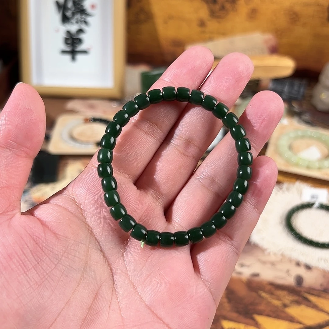 和田玉未镶嵌手链