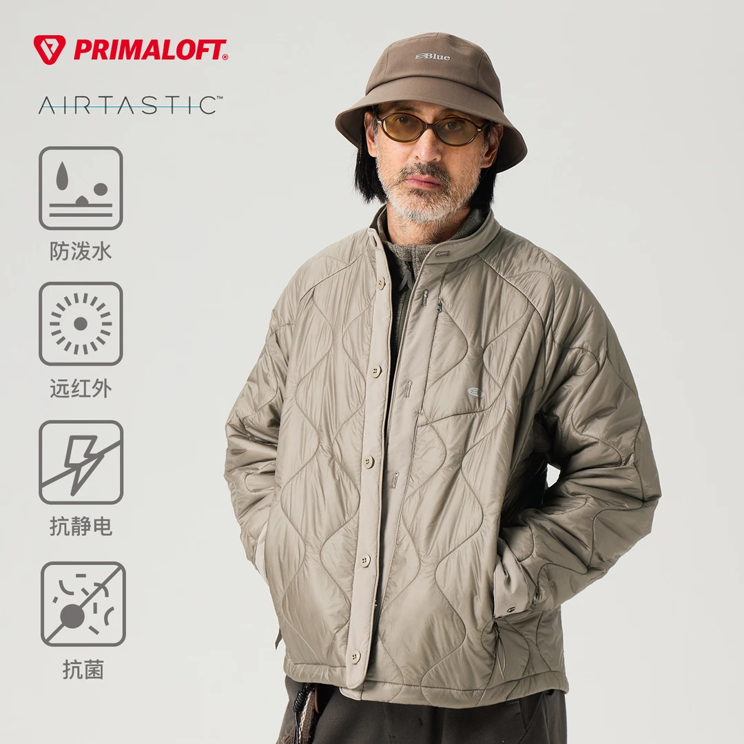 蓝岐7D超轻抗菌抗静电棉衣内胆100gPrimaloft金标P棉防泼水棉服男