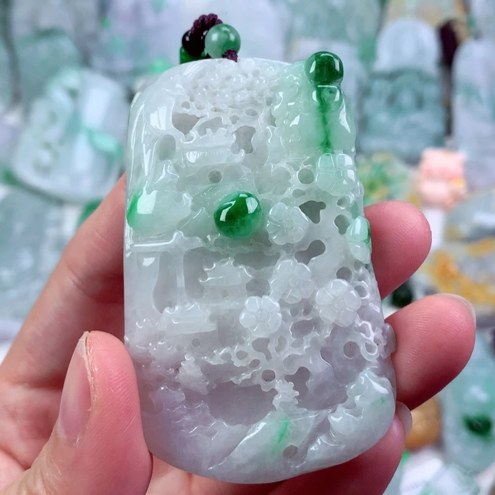 翡翠未镶嵌吊坠(不含链)