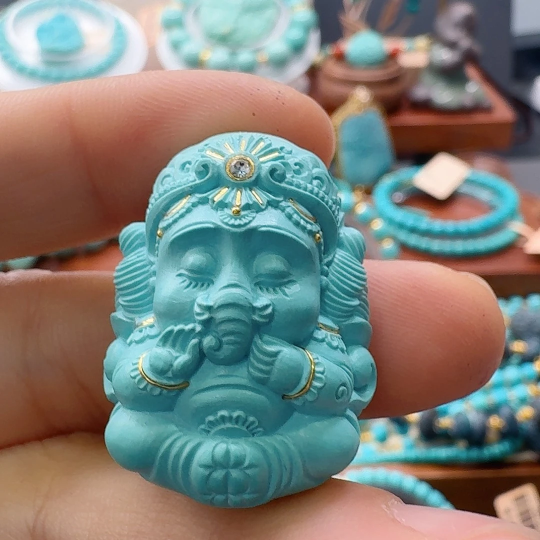 绿松石未镶嵌珠宝半成品