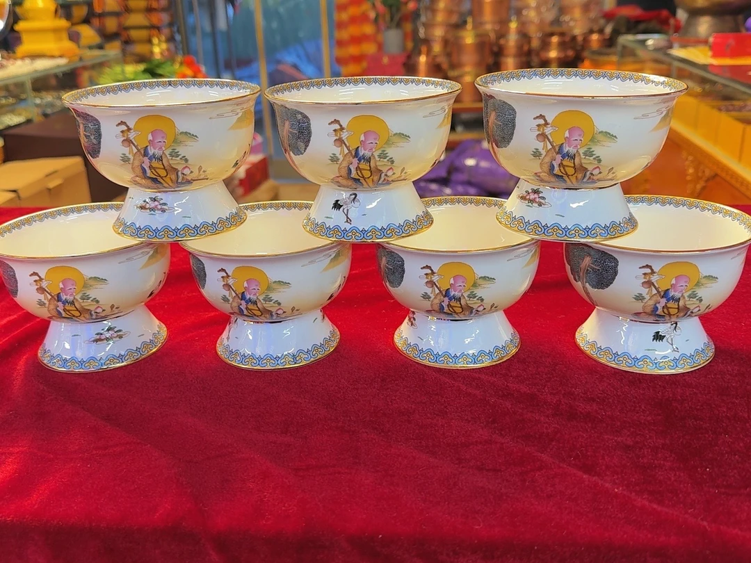 长寿老人杯7个一套