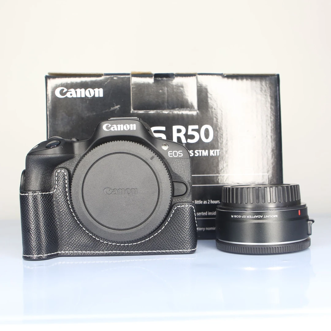 准新品 Canon/佳能 R50 微单相机+转接环 全高清 WIFI 高速连拍4K