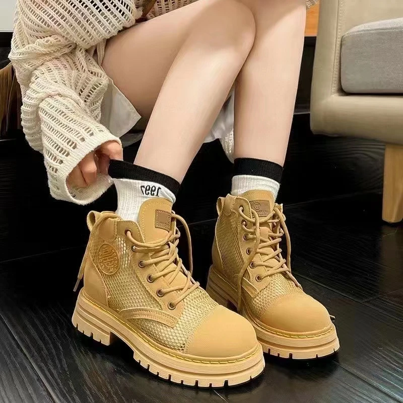 网红爆款透网英伦风马丁靴1699-1