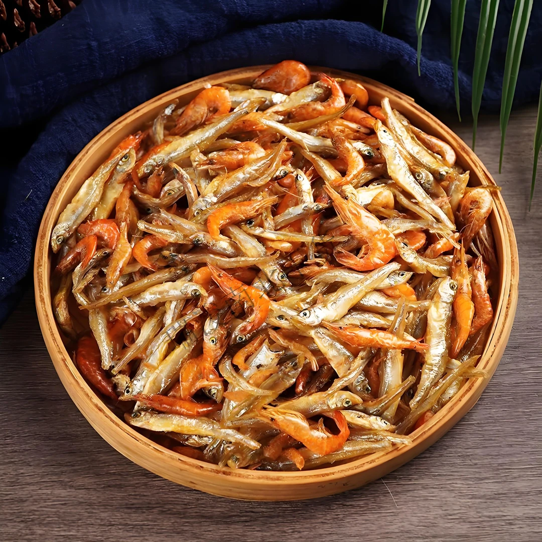 大别山 湖北特产 英山淡水小鱼小虾干货 农家柴火焙干 下饭菜