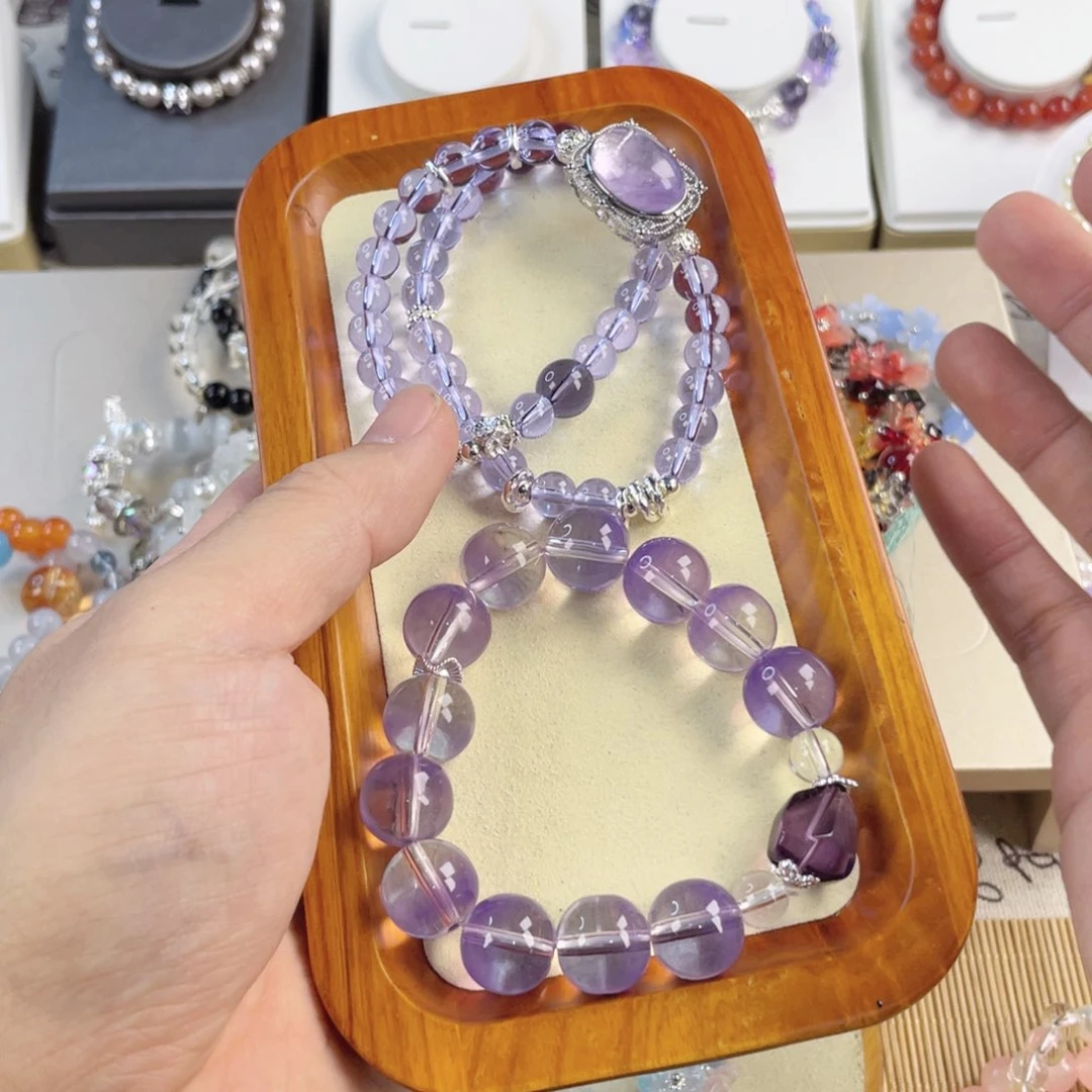 针钠钙石手饰银S925镀金镶嵌