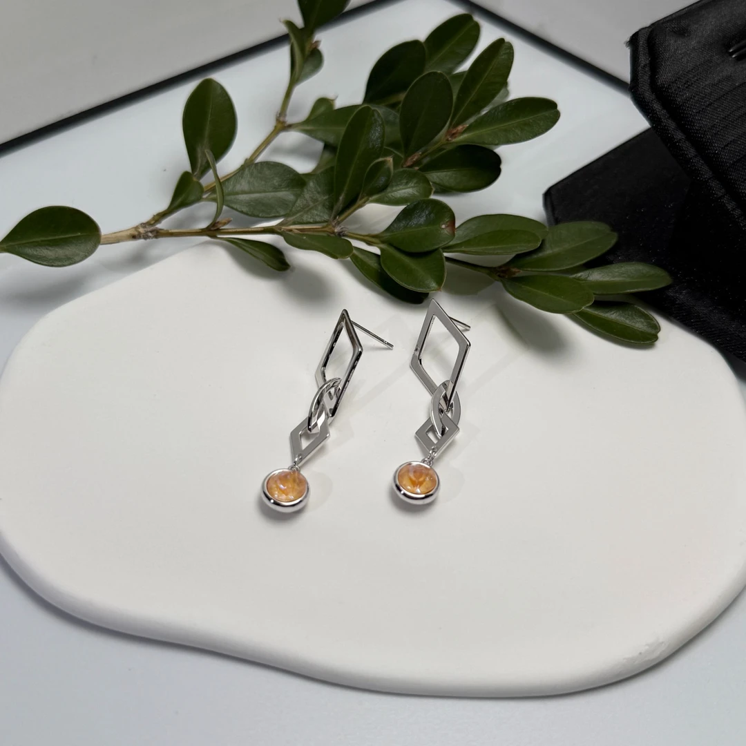 九小尚 铜合金珐琅耳饰 R1549秋季冬季冬天过年耳饰耳环