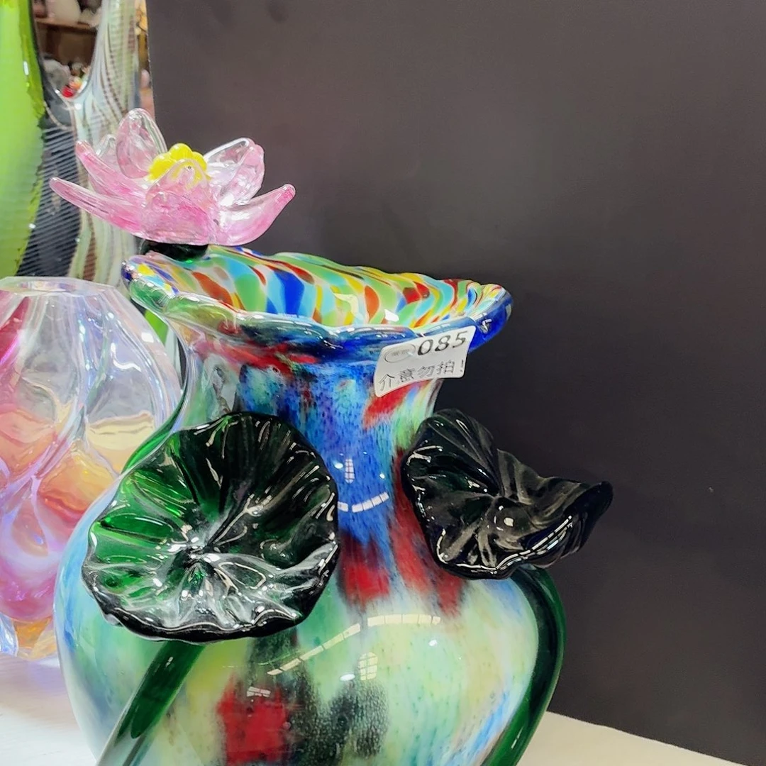 红***凤琉璃花瓶纯手工琉璃