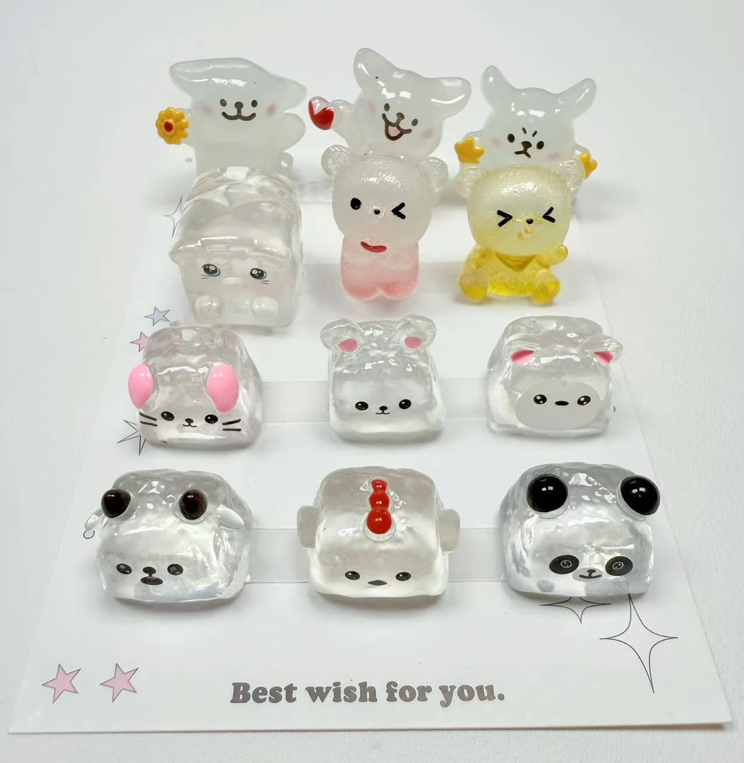 【福福专属】DIY配件立体摆件贴片贴纸纽扣可爱