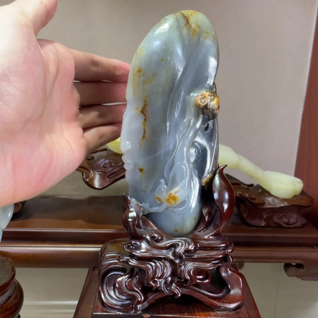 和田玉未镶嵌摆件
