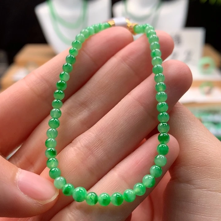 翡翠未镶嵌手链天然缅甸A货翡翠
