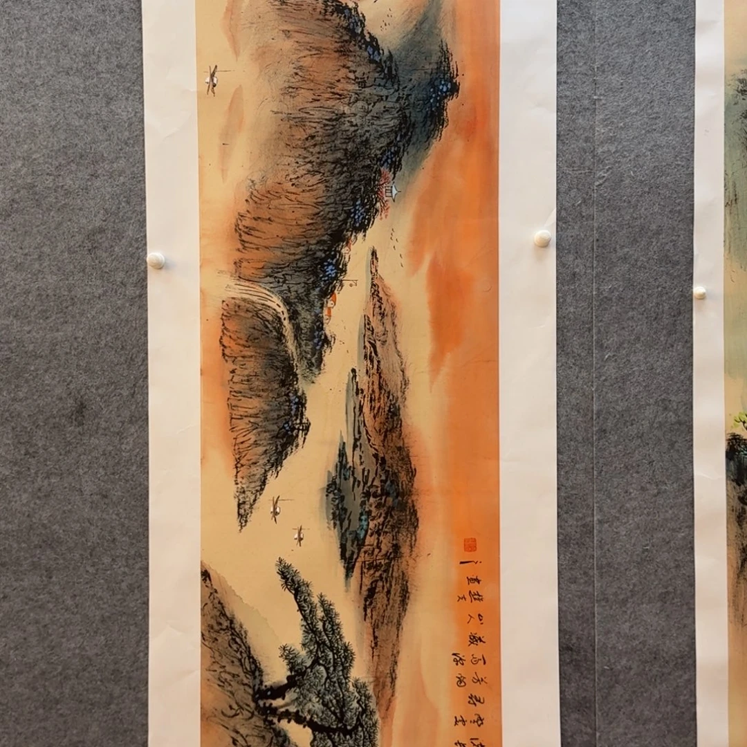 国画刘儒樵165x50尺寸