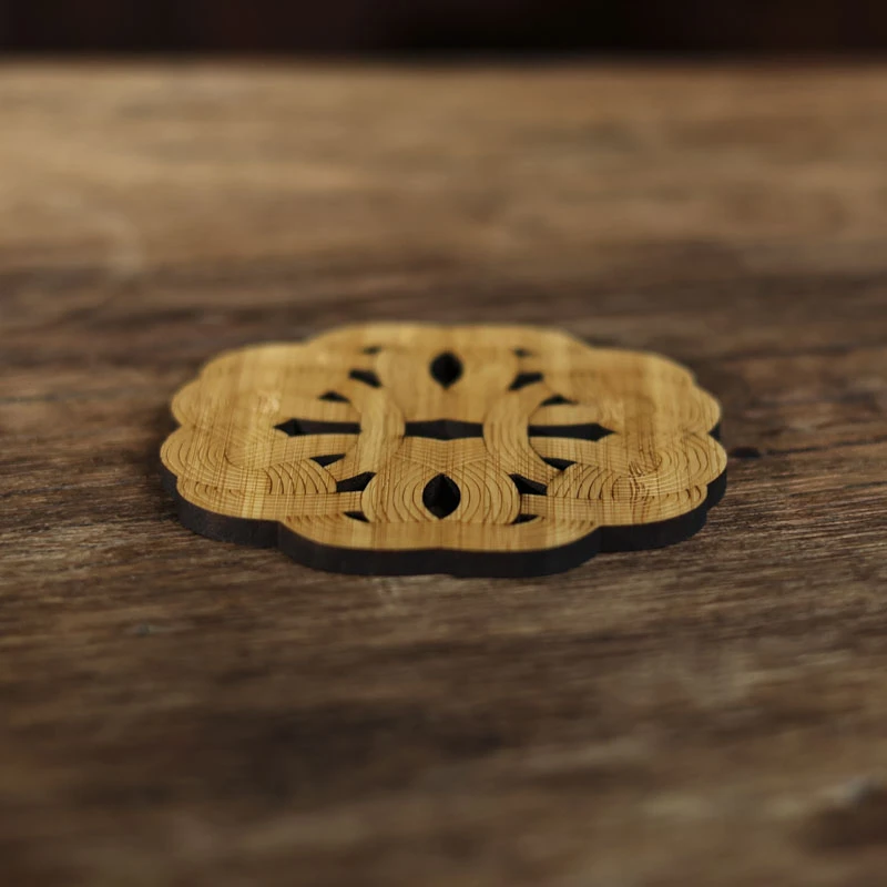 【静姐小院】中国结竹杯垫  发两片（XJB014-1*2）