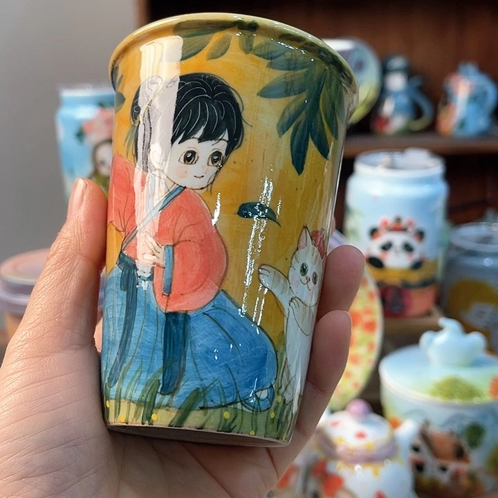 陶景德镇釉下手绘陶瓷